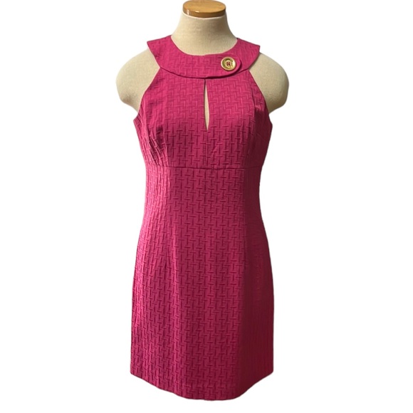 Michael by Michael Kors Short Sleveless Dress, Fushia Pink, size 6 - Picture 2 of 14